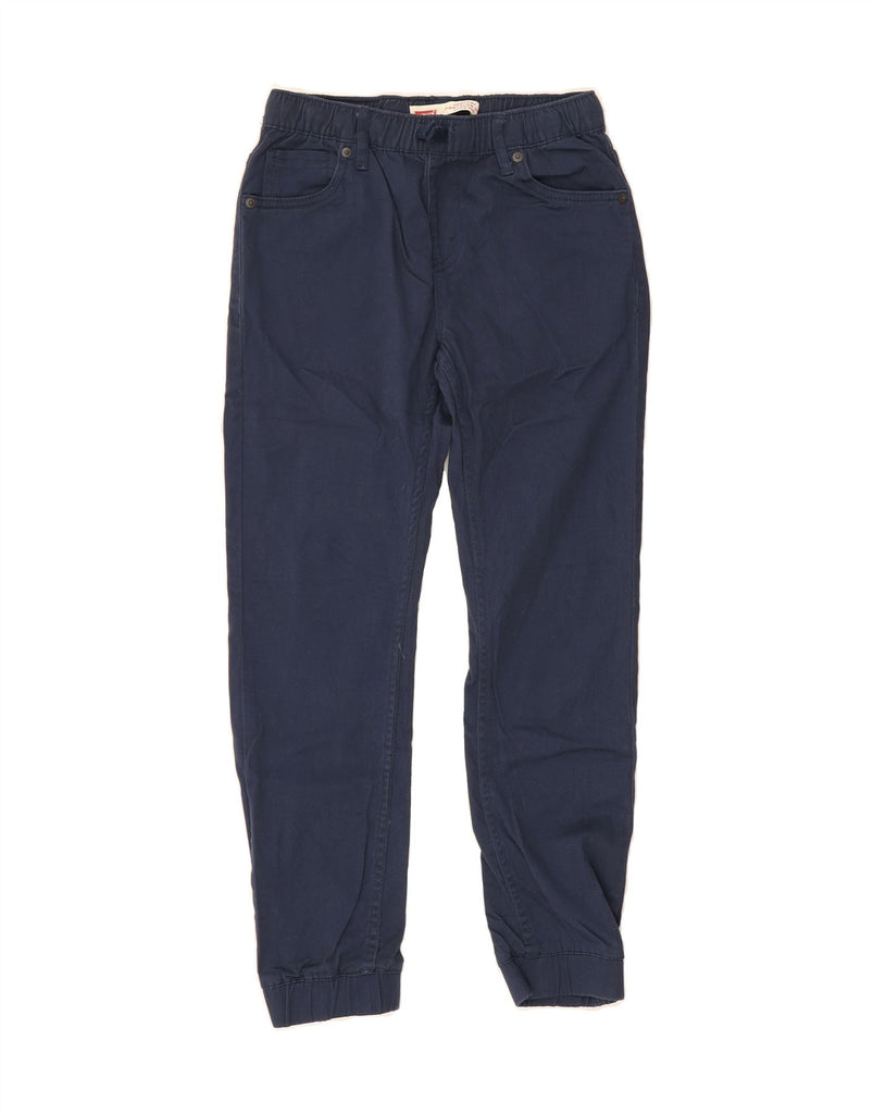 LEVI'S Boys Tracksuit Trousers Joggers 13-14 Years Large  Navy Blue Cotton Vintage Levi's and Second-Hand Levi's from Messina Hembry 