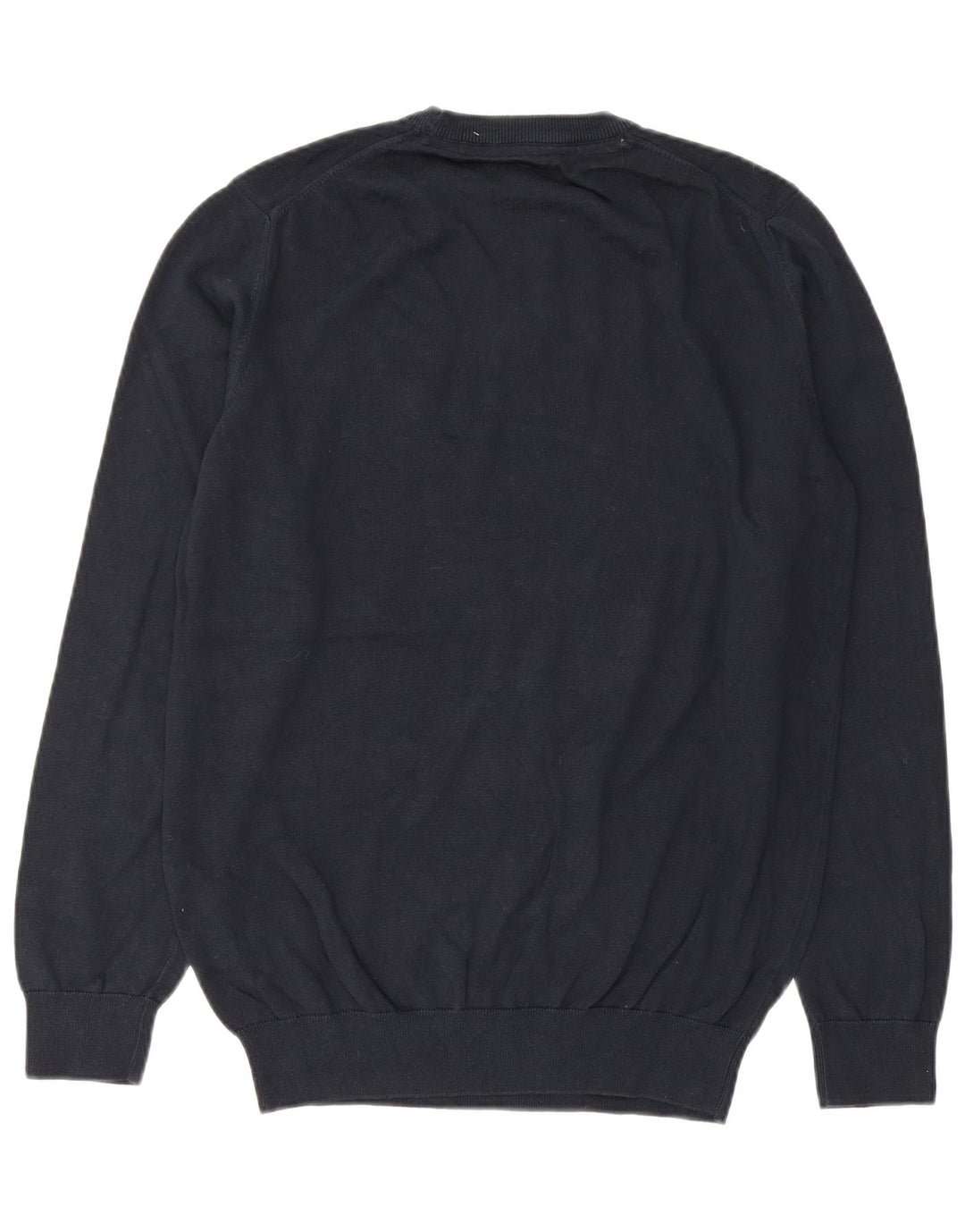Barbour Mens Crew Neck Jumper Sweater Medium Navy Blue Cotton