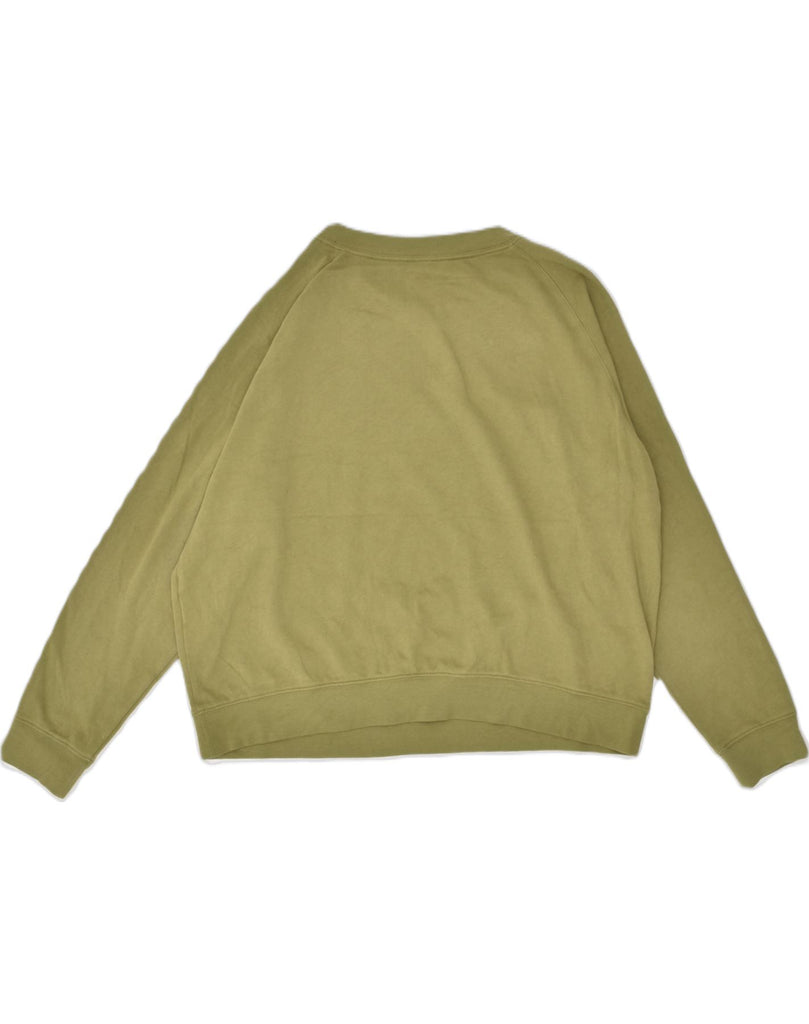 JACK WILLS Womens Sweatshirt Jumper UK 14 Large  Khaki Cotton | Vintage Jack Wills | Thrift | Second-Hand Jack Wills | Used Clothing | Messina Hembry 