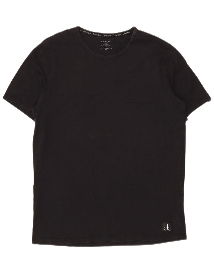 Calvin Klein Mens T-Shirt Top Large Black Cotton