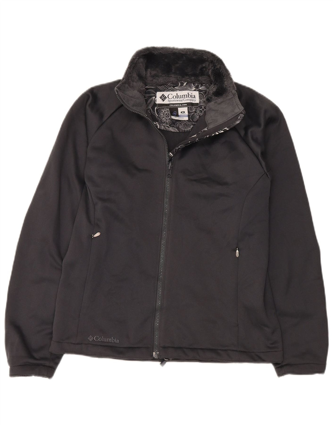 Columbia Womens Interchange Liner Tracksuit Top Jacket UK 14 Medium Black