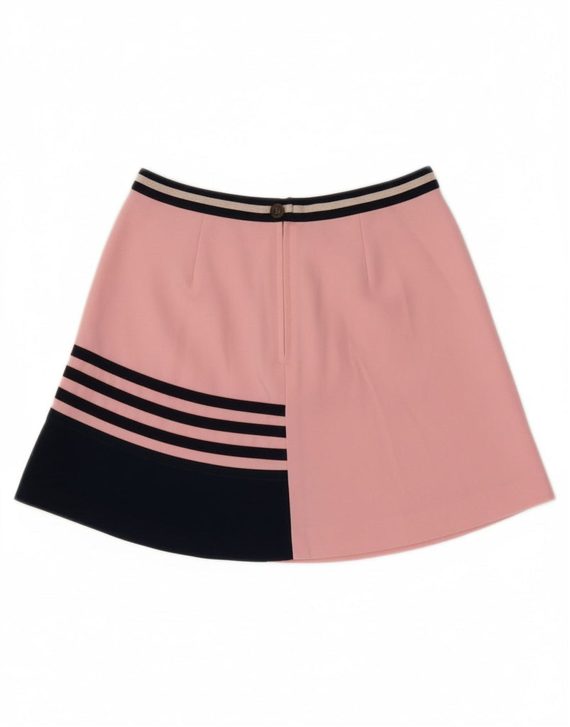 FILA Womens Tennis Skirt IT 42 Medium W26 Pink Colourblock Polyester Vintage Fila and Second-Hand Fila from Messina Hembry 