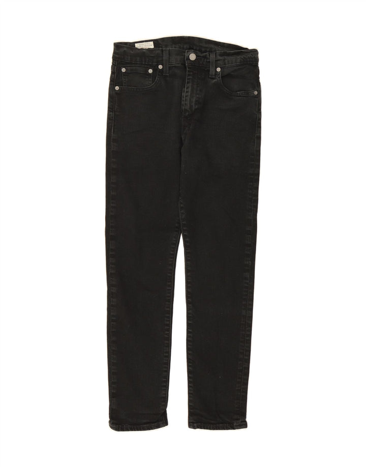 LEVI'S Womens 512 Slim Tapered Jeans W30 L30 Black Cotton Vintage Levi's and Second-Hand Levi's from Messina Hembry 