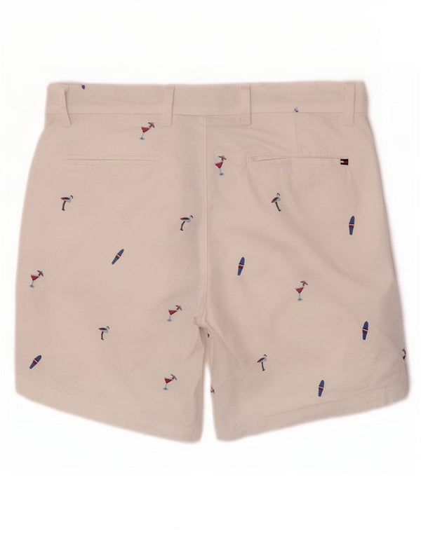 Tommy Hilfiger Mens Graphic Chino Shorts W31 Medium White