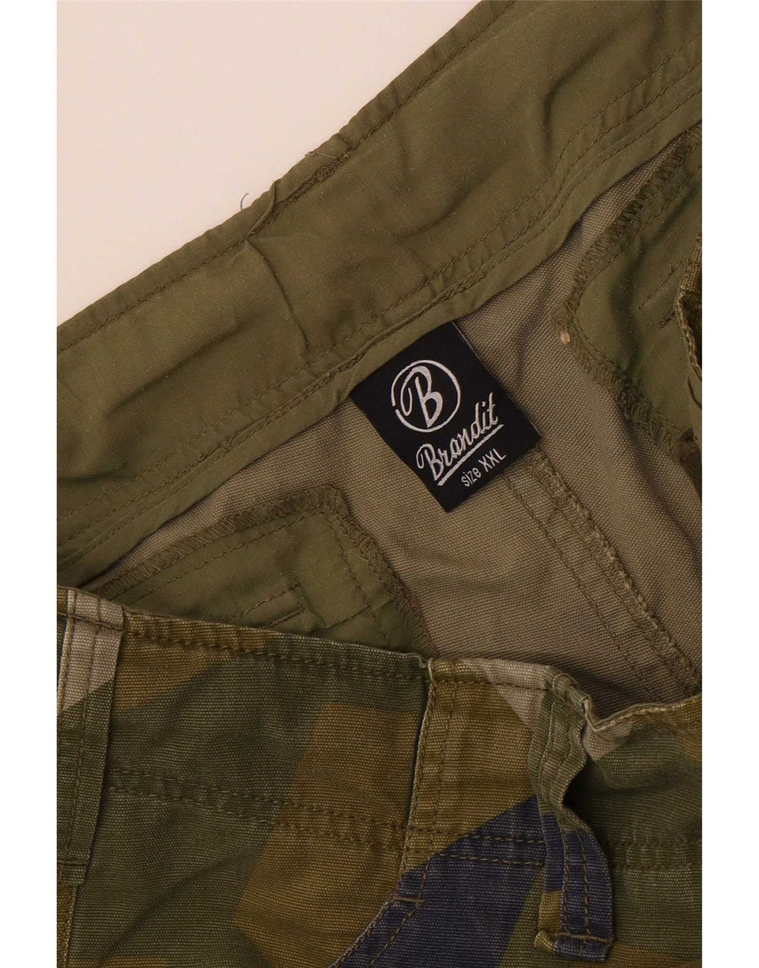 Brandit Mens Cargo Shorts 2XL W36 Khaki Camouflage