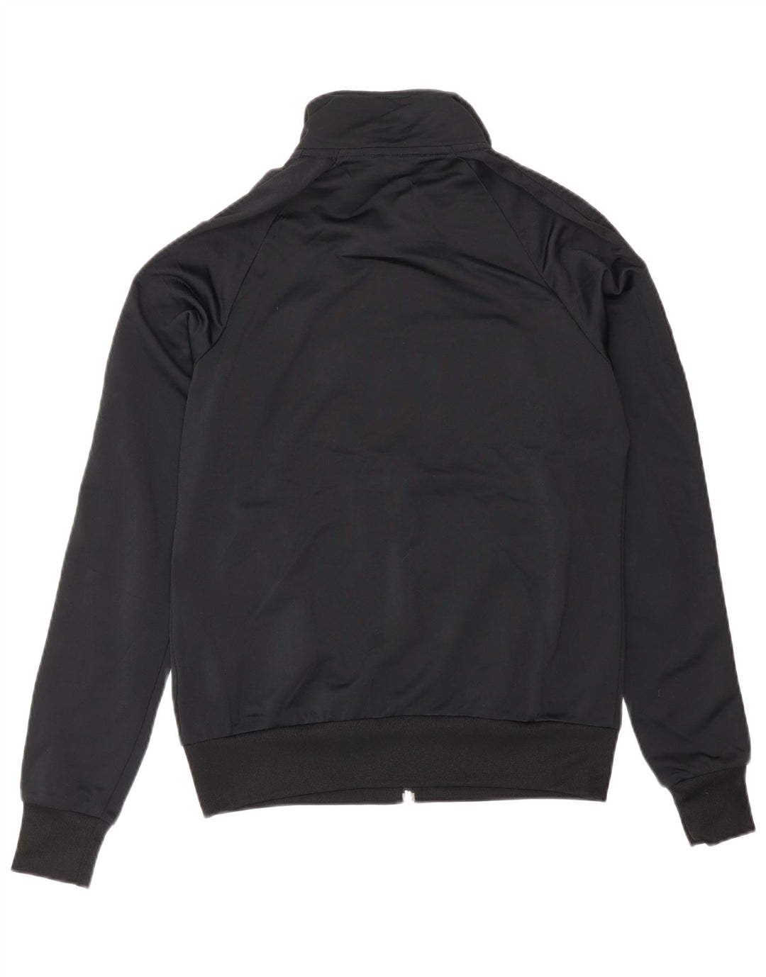 NIKE Womens Graphic Tracksuit Top Jacket UK 14 Medium Black Polyester