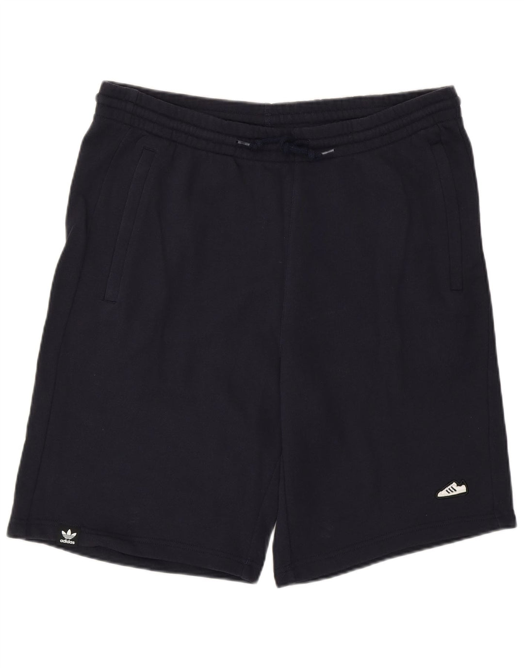 Adidas Mens Sport Shorts Large Navy Blue Cotton