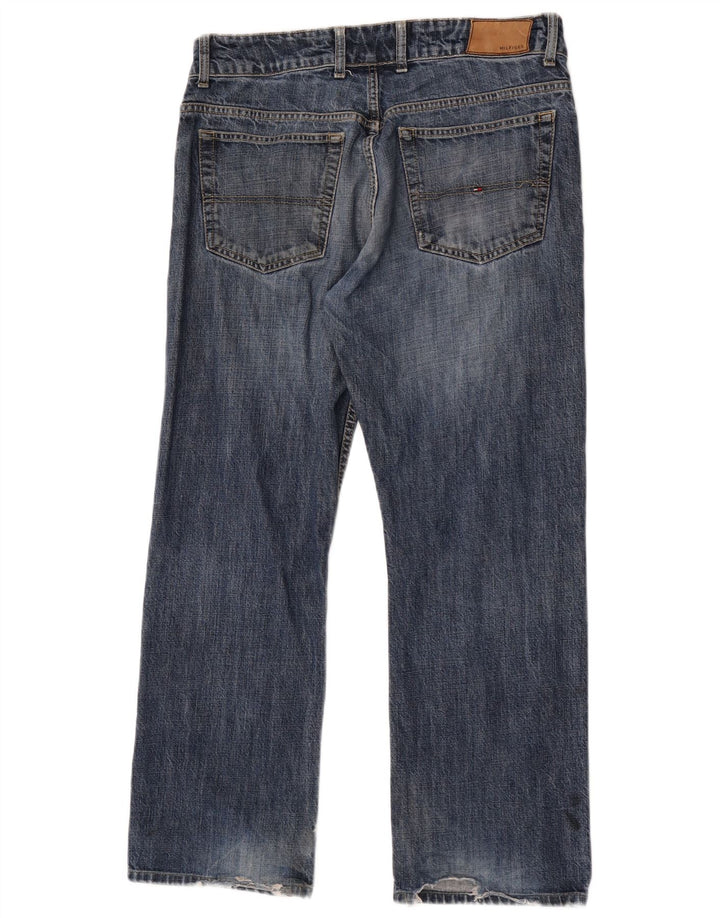 Tommy Hilfiger Mens Straight Jeans W34 L29 Blue Cotton