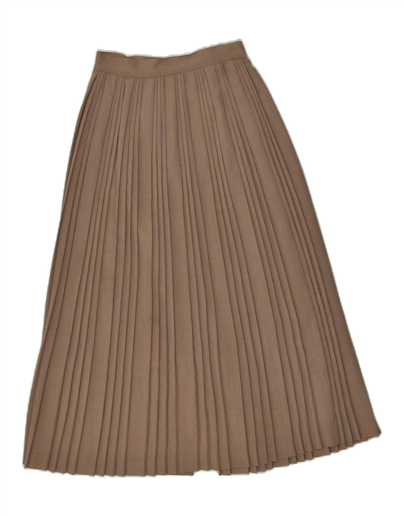 STEFANEL Womens Tall High Waist Knife Pleated Skirt IT 42 Medium W24 Grey | Vintage Stefanel | Thrift | Second-Hand Stefanel | Used Clothing | Messina Hembry 