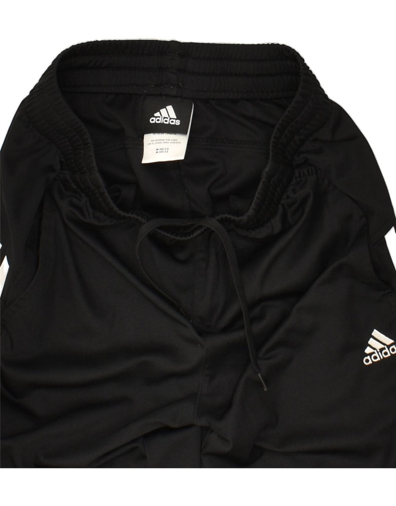 ADIDAS Boys Tracksuit Trousers 10-11 Years Medium Black Polyester | Vintage Adidas | Thrift | Second-Hand Adidas | Used Clothing | Messina Hembry 