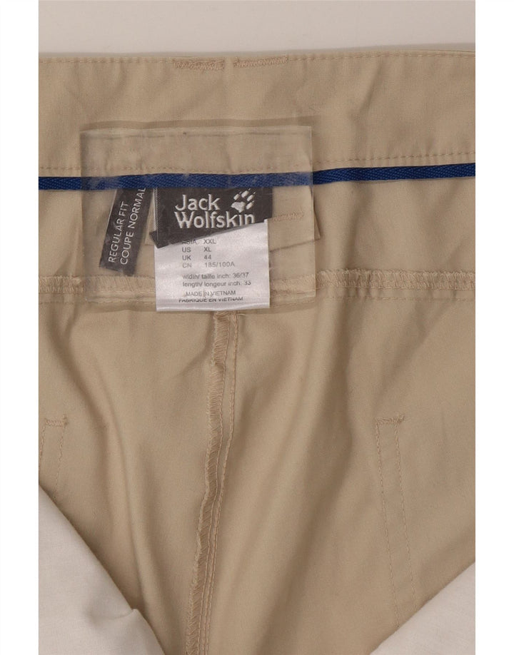 JACK WOLFSKIN Mens Regular Fit Cargo Trousers UK 44 XL W36 L33 Beige