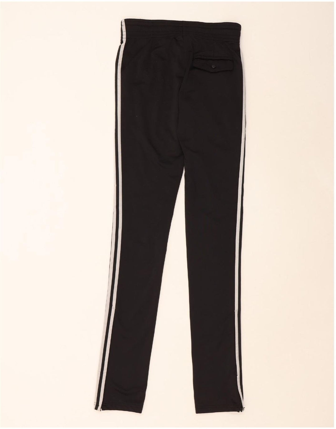 ADIDAS Womens Tracksuit Trousers IT 42 Medium Black Polyester