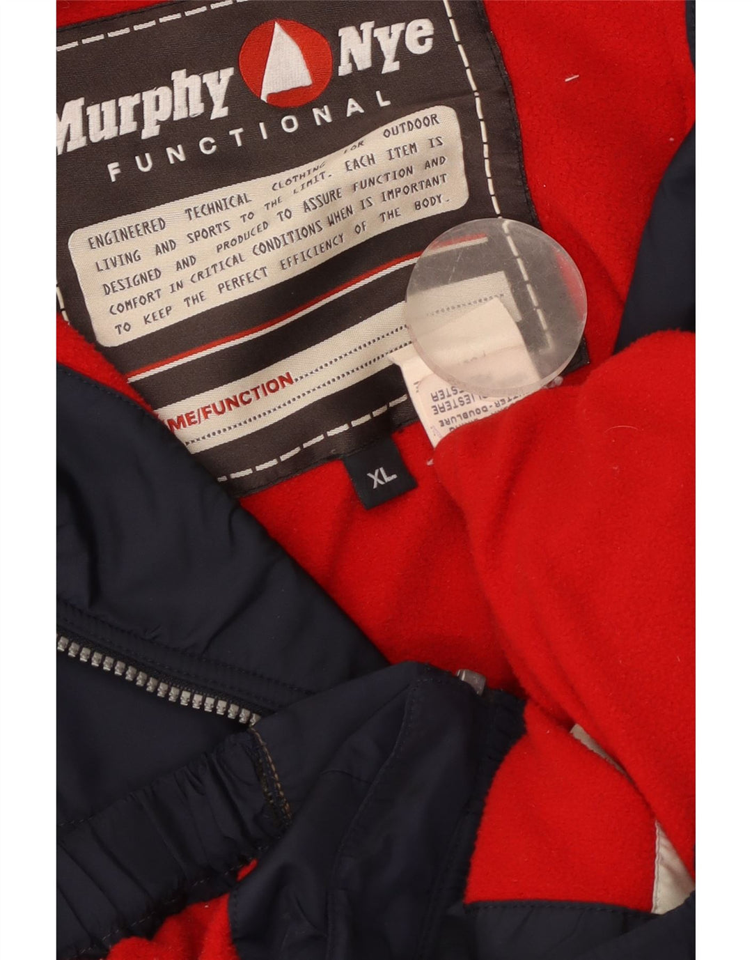 Murphy & Nye Mens Windbreaker Jacket UK 42 XL Navy Blue Polyester