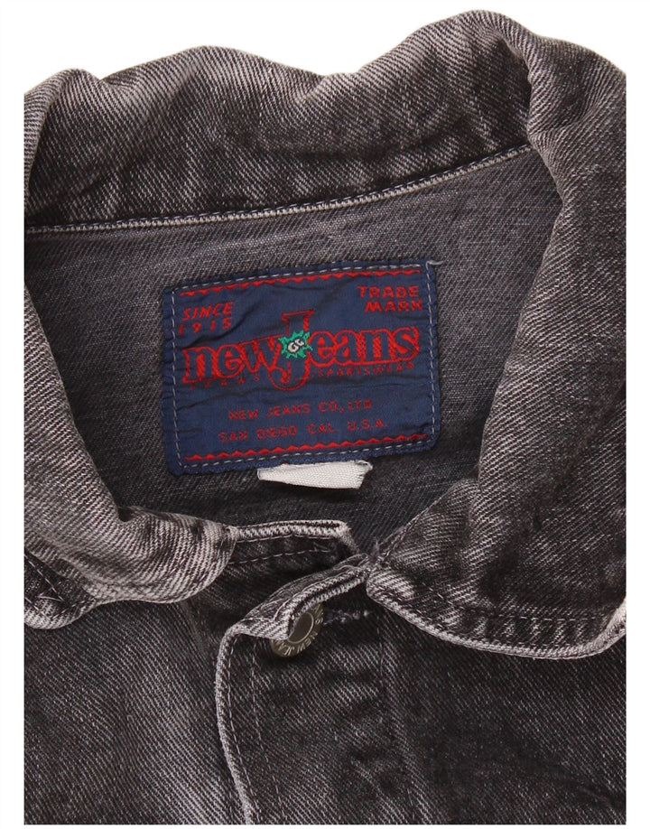 New Jeans Womens Denim Jacket UK 18 XL Black