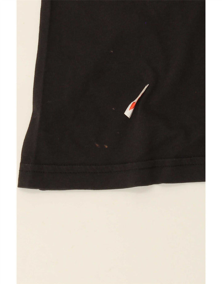 Adidas Womens Graphic T-Shirt Top UK 12 Medium Black