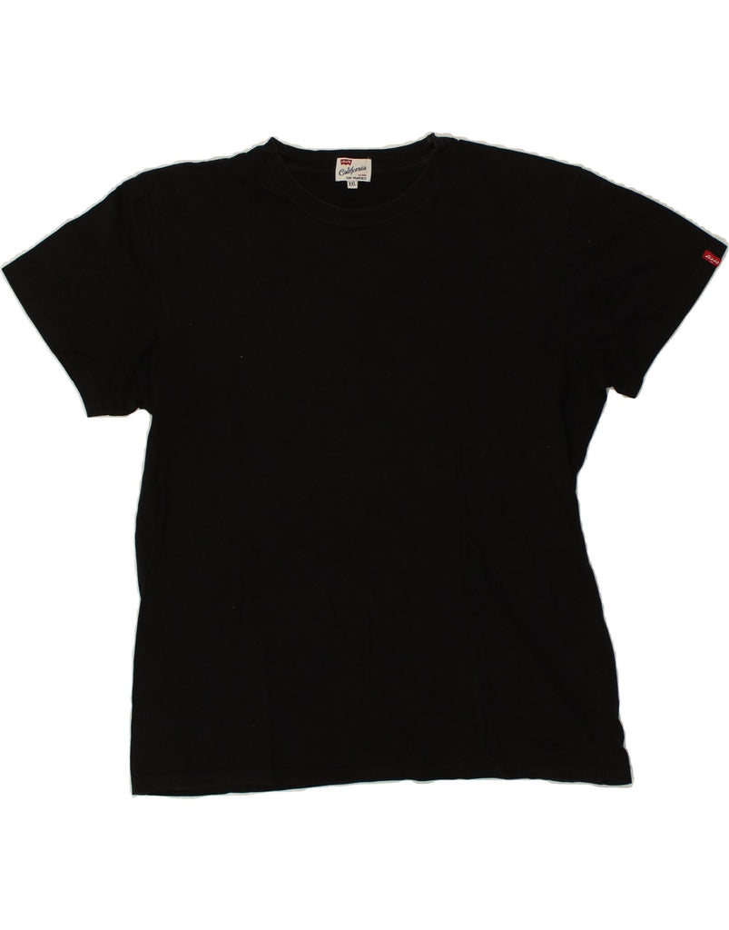 LEVI'S Mens T-Shirt Top 2XL Black Cotton Vintage Levi's and Second-Hand Levi's from Messina Hembry 