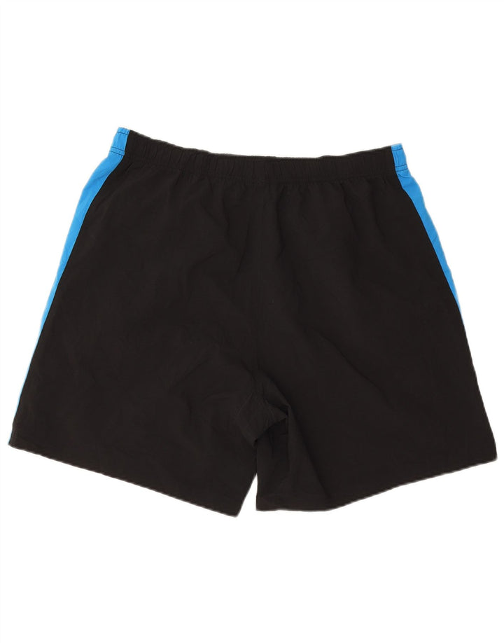Asics Mens Sport Shorts Large  Black Colourblock Polyester