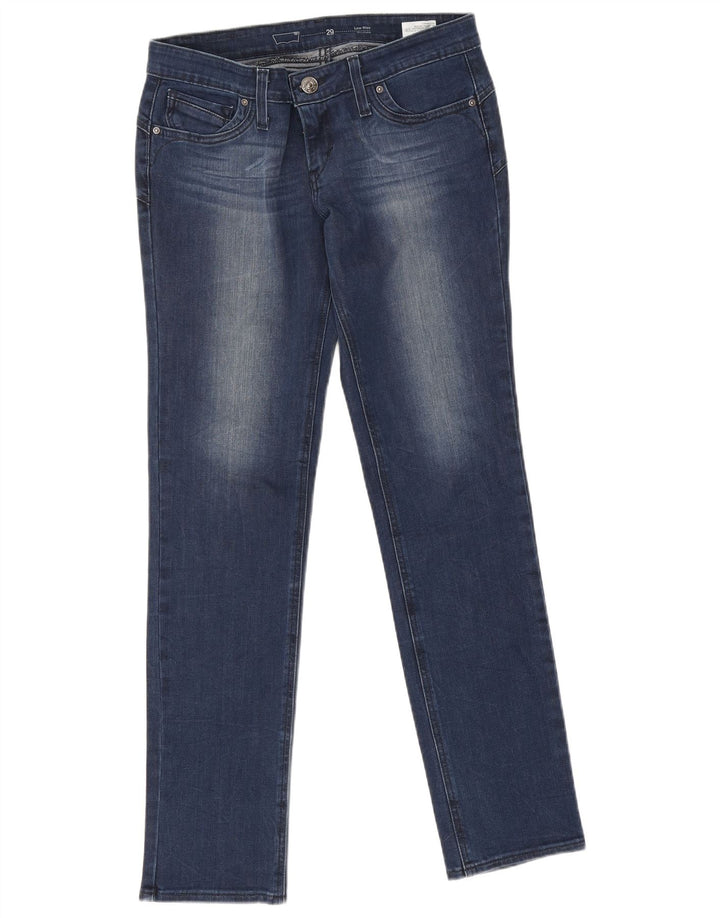 Levi's Womens Low Waist Straight Jeans W29 L32 Blue Cotton