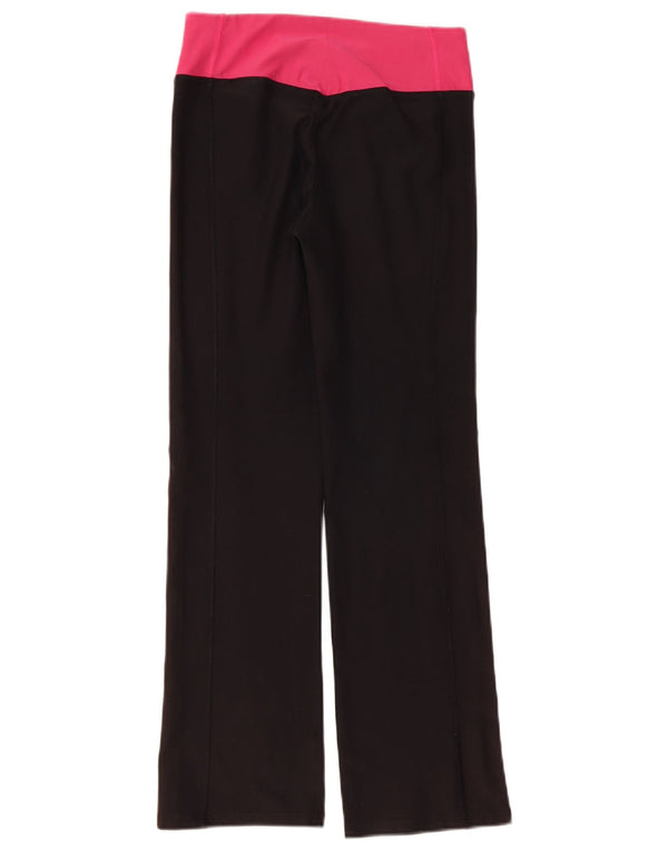 Nike Womens Dri Fit Leggings UK 12 Medium Black Colourblock