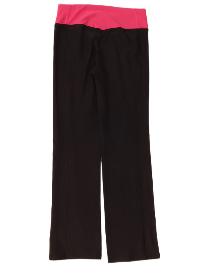 Nike Womens Dri Fit Leggings UK 12 Medium Black Colourblock