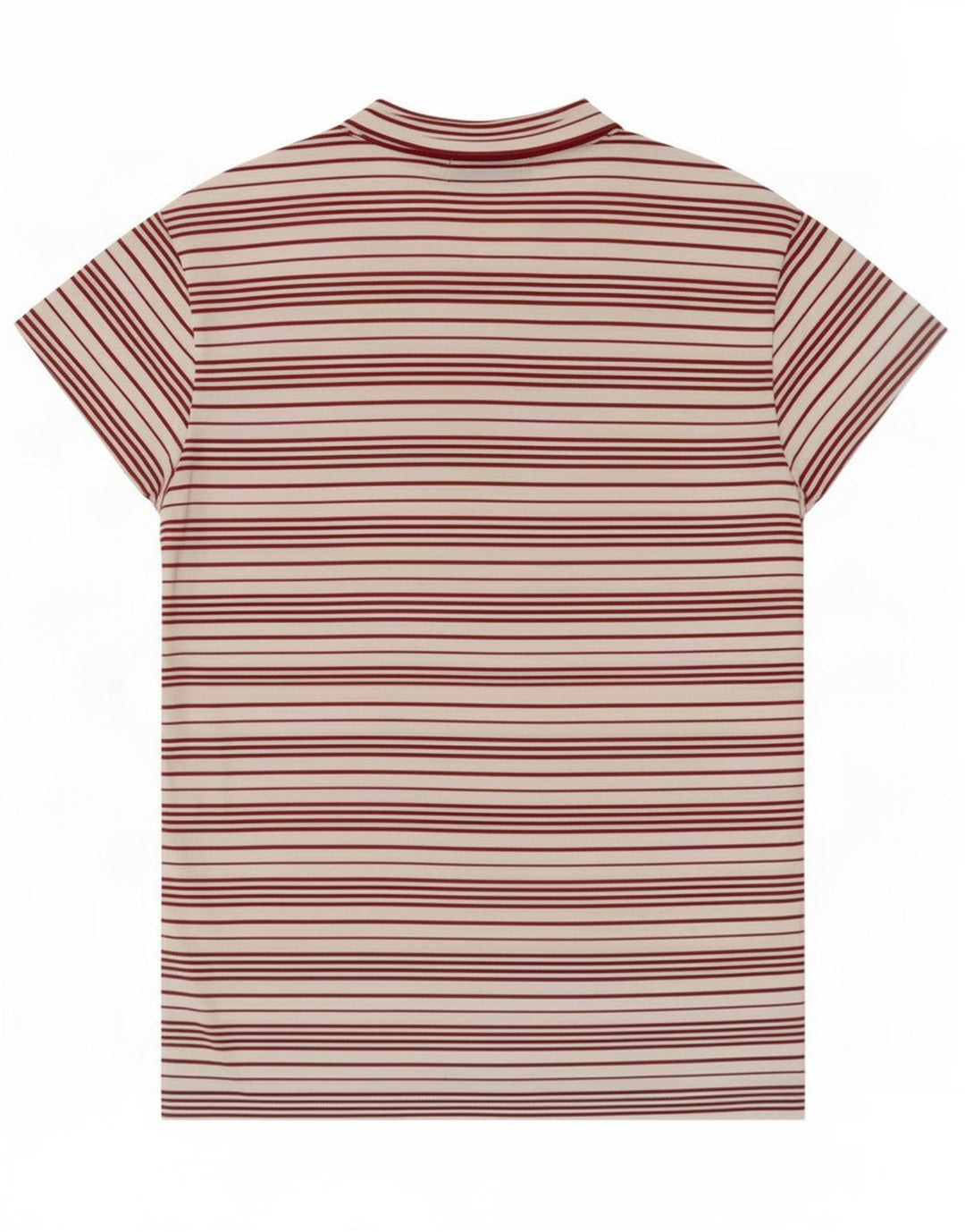 Sergio Tacchini Womens T-Shirt Top IT 44 Medium White Striped Polyester