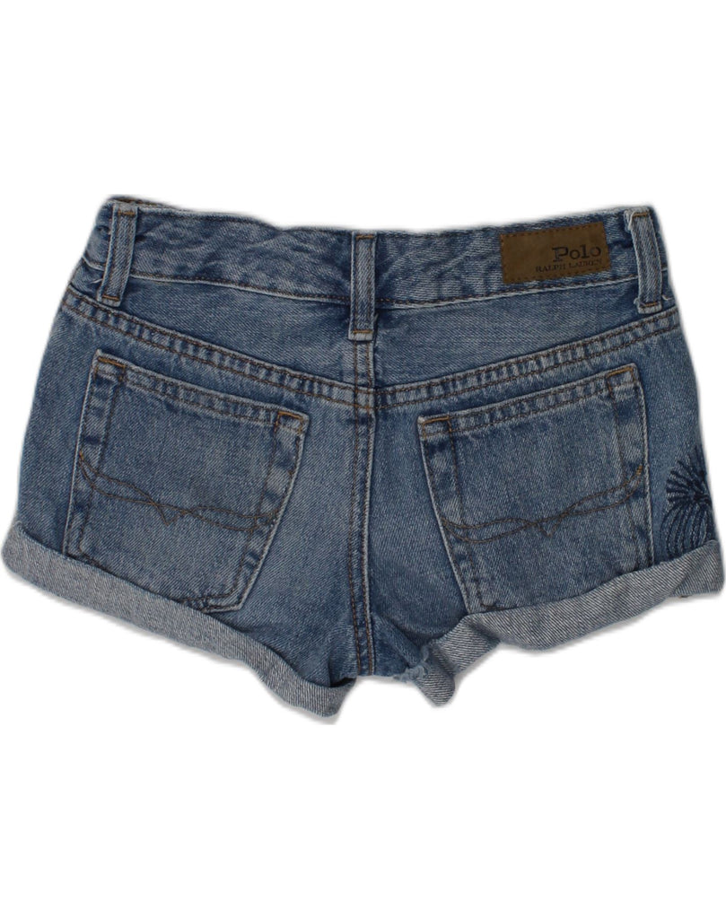 POLO RALPH LAUREN Girls Denim Shorts 6-7 Years Small W22 Blue Cotton | Vintage Polo Ralph Lauren | Thrift | Second-Hand Polo Ralph Lauren | Used Clothing | Messina Hembry 