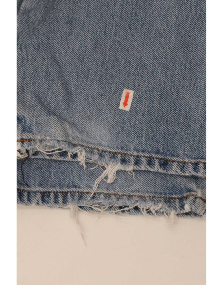 Wrangler Mens Regular Fit Straight Jeans W36 L32 Blue Cotton