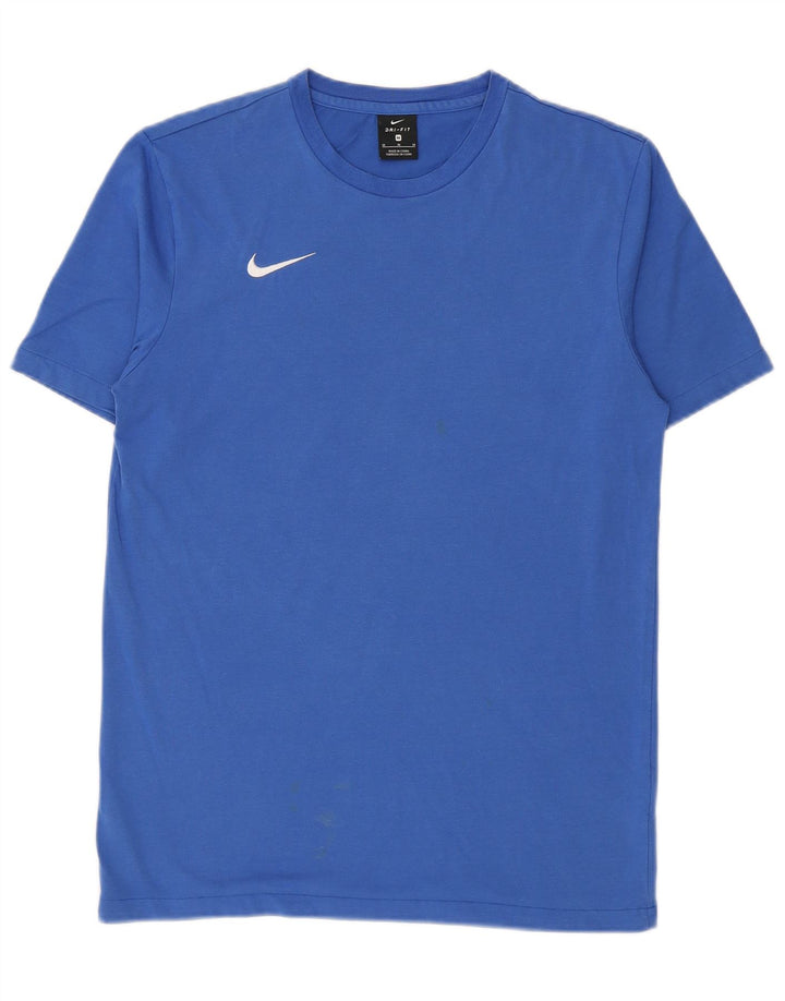 Nike Mens Dri Fit T-Shirt Top Medium Blue Cotton