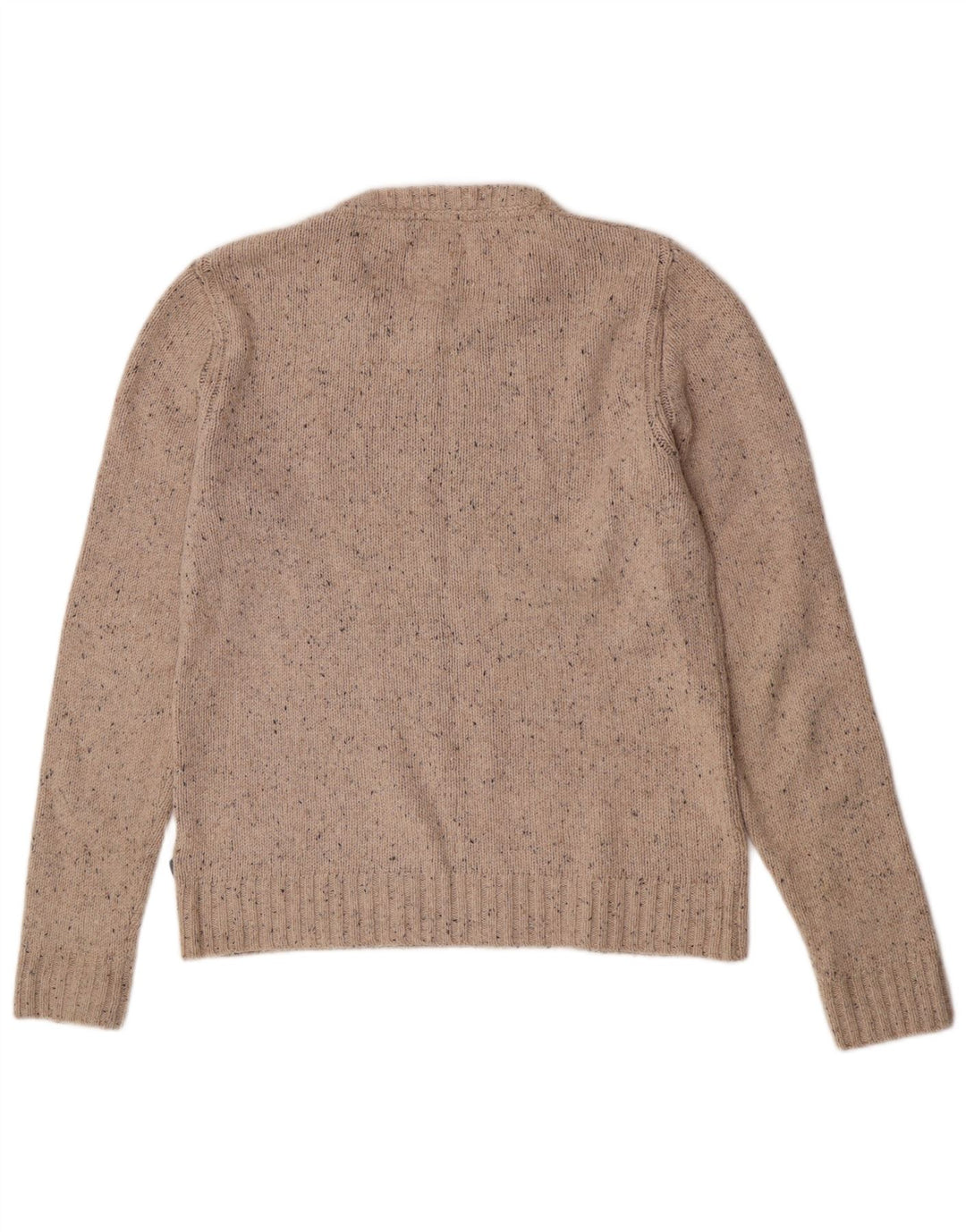 Fat Face Mens Crew Neck Jumper Sweater Medium Beige Flecked Cotton