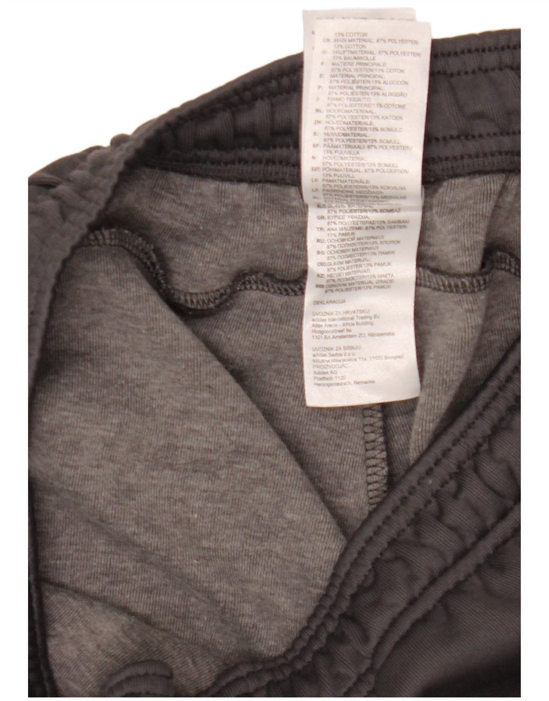 Adidas Mens Tracksuit Trousers Joggers Medium  Grey Polyester Sports