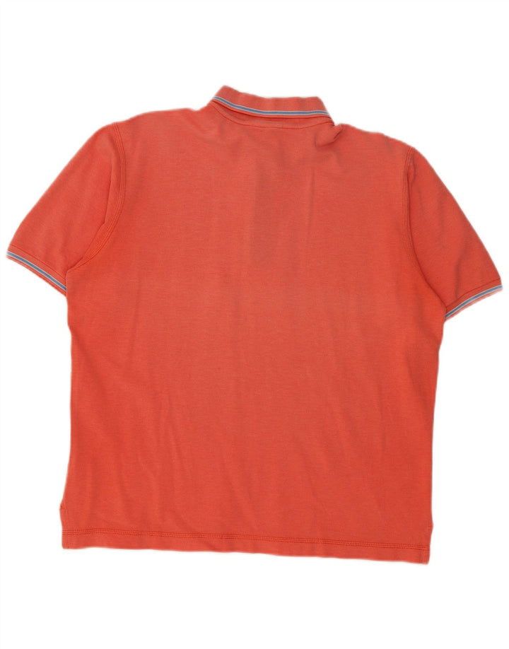PAUL & SHARK Mens Polo Shirt Medium Orange