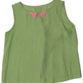 Lazzari Womens Sleeveless Blouse Top IT 44 Medium Green Silk