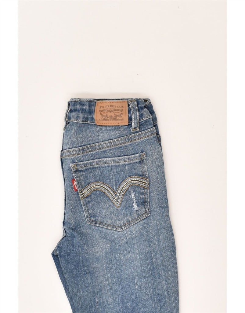 LEVI'S Boys 711 Distressed Skinny Jeans 6-7 Years W22 L22 Blue Cotton | Vintage Levi's | Thrift | Second-Hand Levi's | Used Clothing | Messina Hembry 