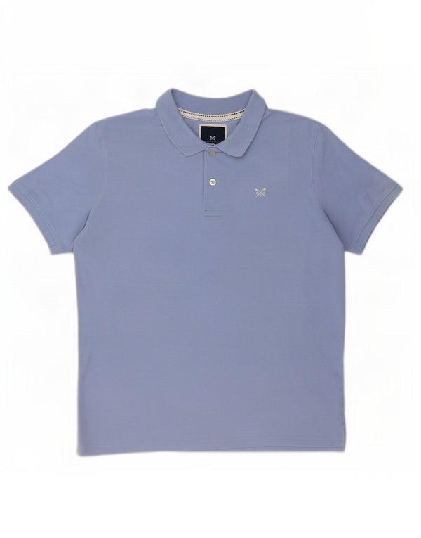 Crew Clothing Mens Polo Shirt XL Blue Cotton