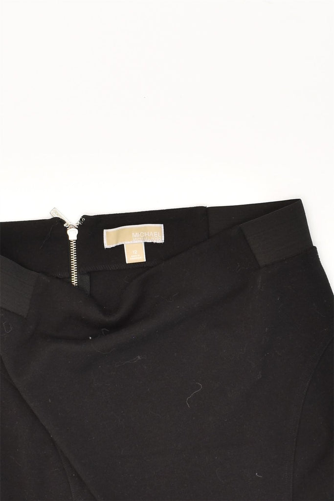 MICHAEL KORS Womens Straight Skirt US 12 Large W34  Black Polyester | Vintage Michael Kors | Thrift | Second-Hand Michael Kors | Used Clothing | Messina Hembry 