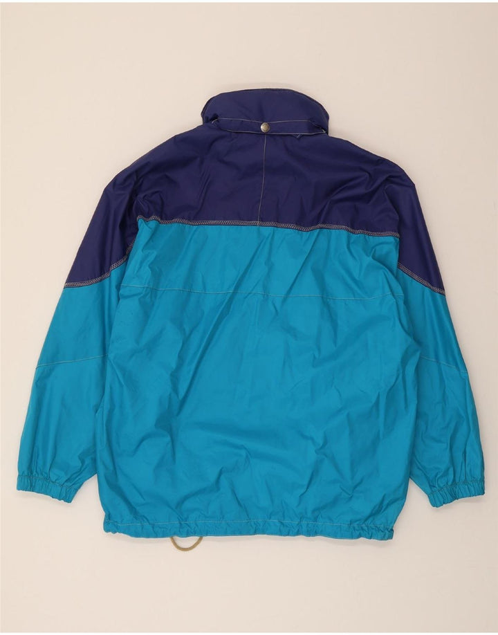 BRUGI Womens Oversized Tracksuit Top Jacket IT 48 XL Blue Colourblock Vintage Brugi and Second-Hand Brugi from Messina Hembry 