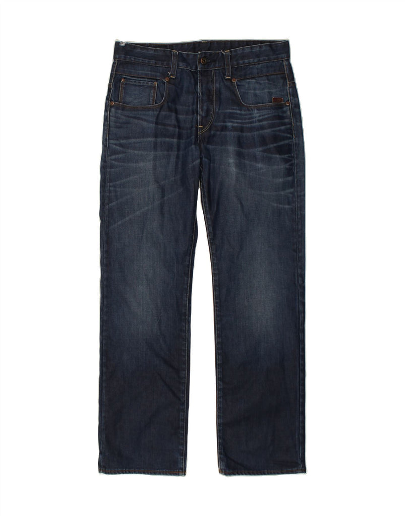 G-STAR Mens Straight Jeans W34 L31 Navy Blue Cotton Vintage G-Star and Second-Hand G-Star from Messina Hembry 