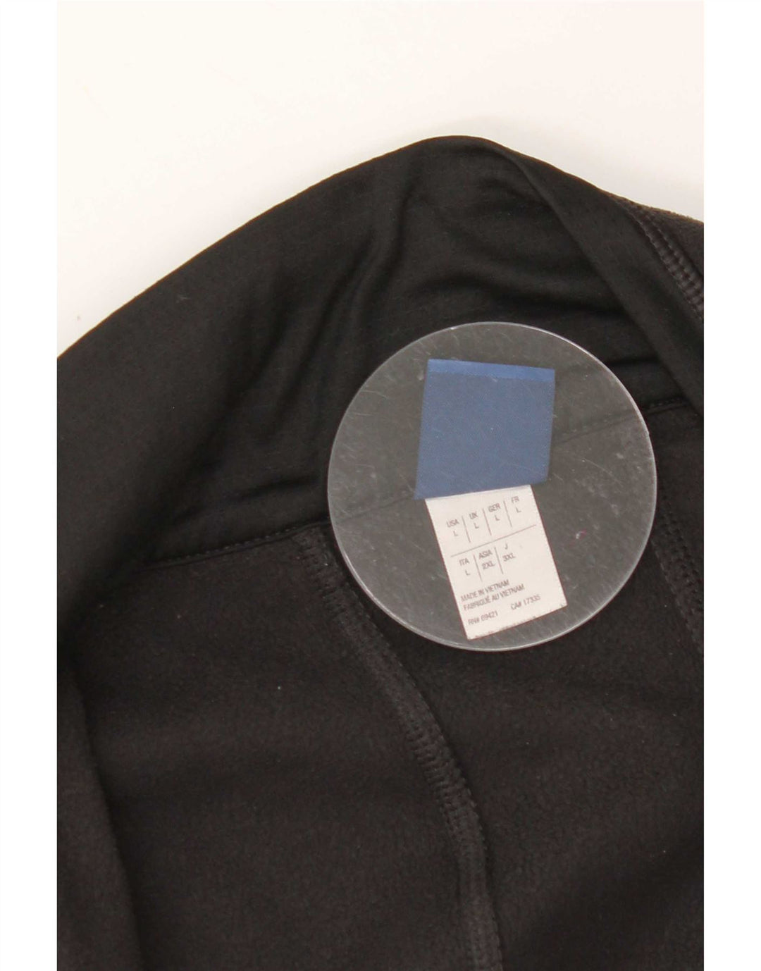 Reebok Womens Fleece Jacket UK 16 Large Black Polyester