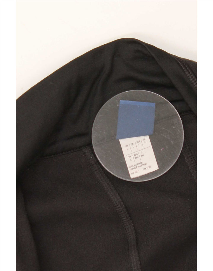 Reebok Womens Fleece Jacket UK 16 Large Black Polyester