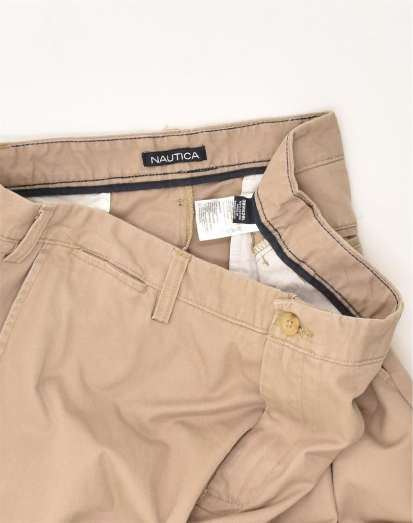 NAUTICA Mens Straight Chino Trousers W38 L26  Brown Cotton | Vintage Nautica | Thrift | Second-Hand Nautica | Used Clothing | Messina Hembry 