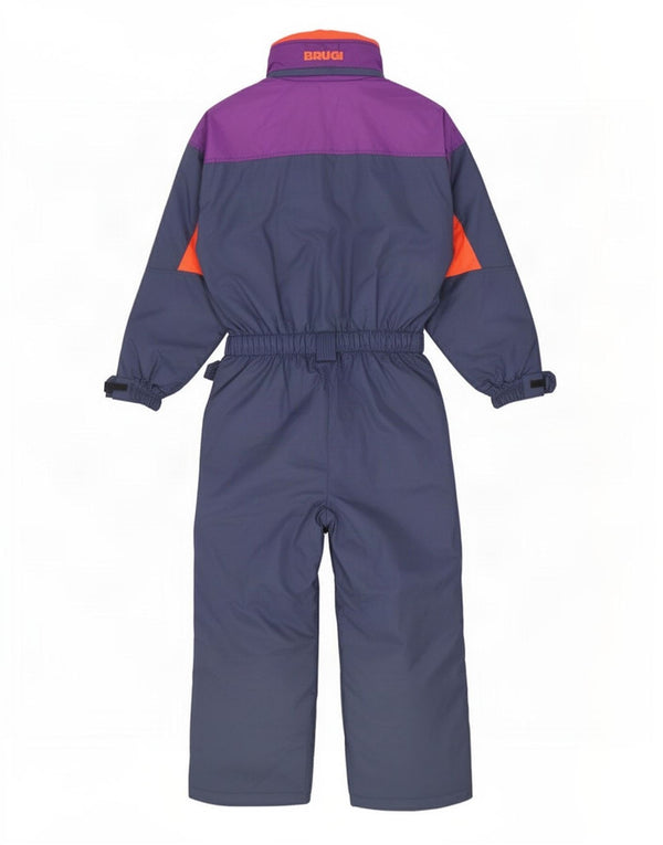 Brugi Mens Hooded Ski Jumpsuit UK 42 Large Blue Colourblock Polyamide