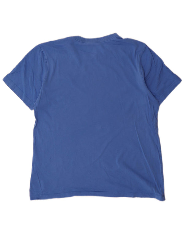 Nike Mens T-Shirt Top Medium Blue Cotton