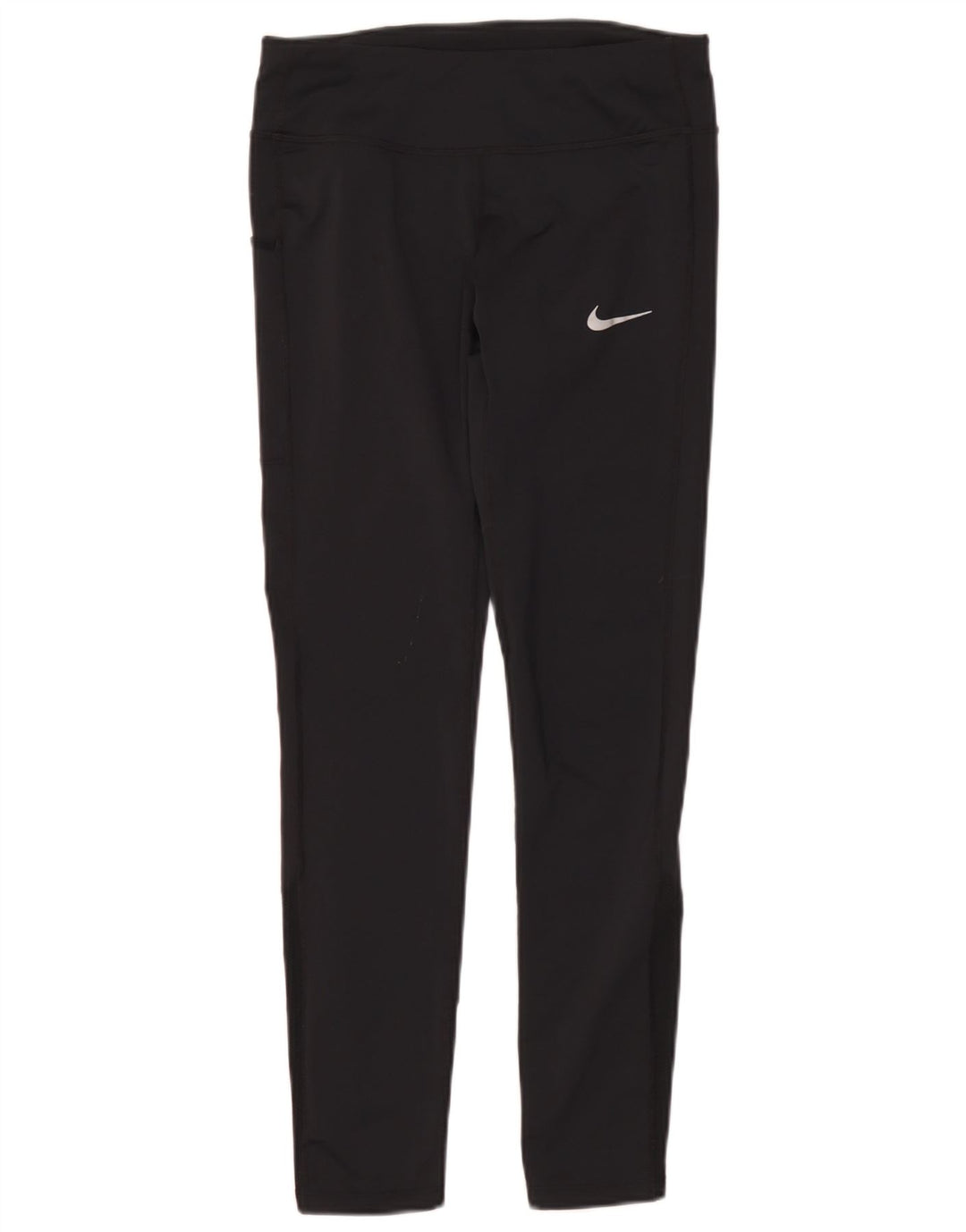 Nike Womens Dri Fit Leggings UK 10 Small  Black Polyester