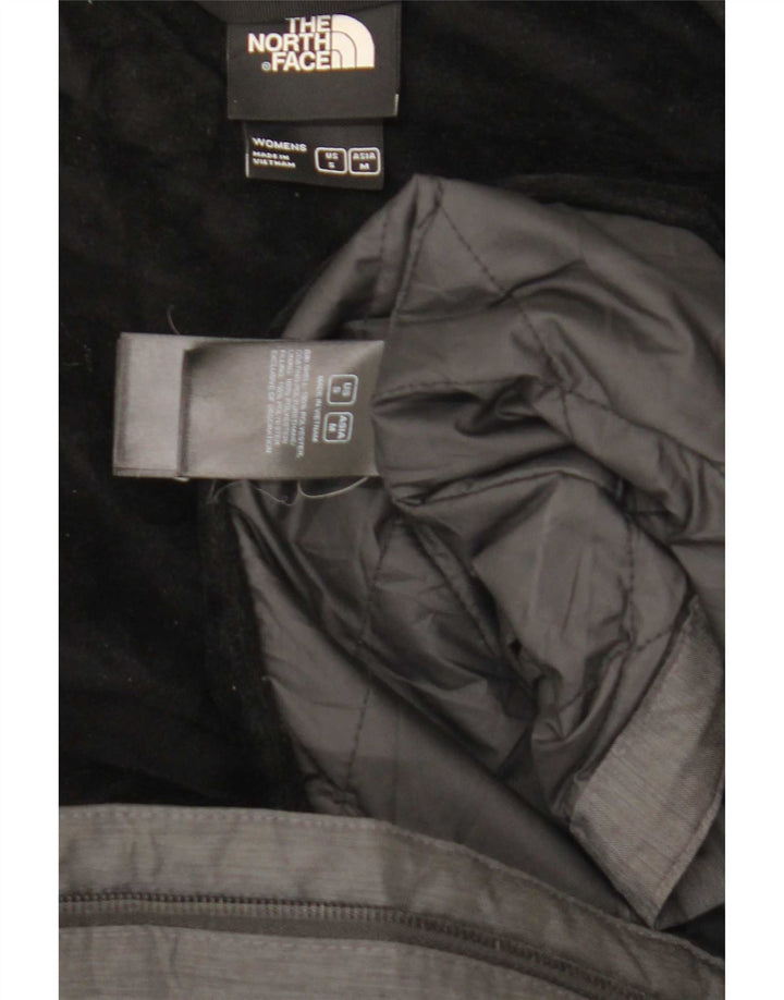 The North Face Womens Hooded Windbreaker Jacket UK 14 Medium Grey Polyester