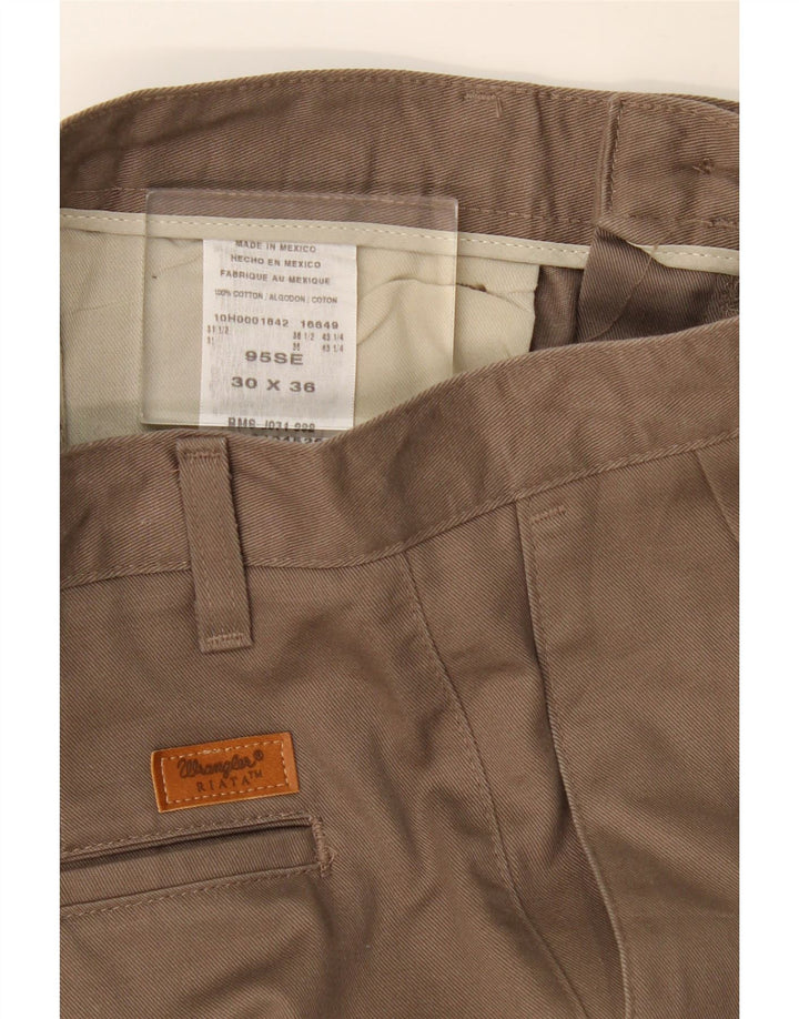 LEE Mens Pegged Chino Trousers W30 L36 Brown Cotton
