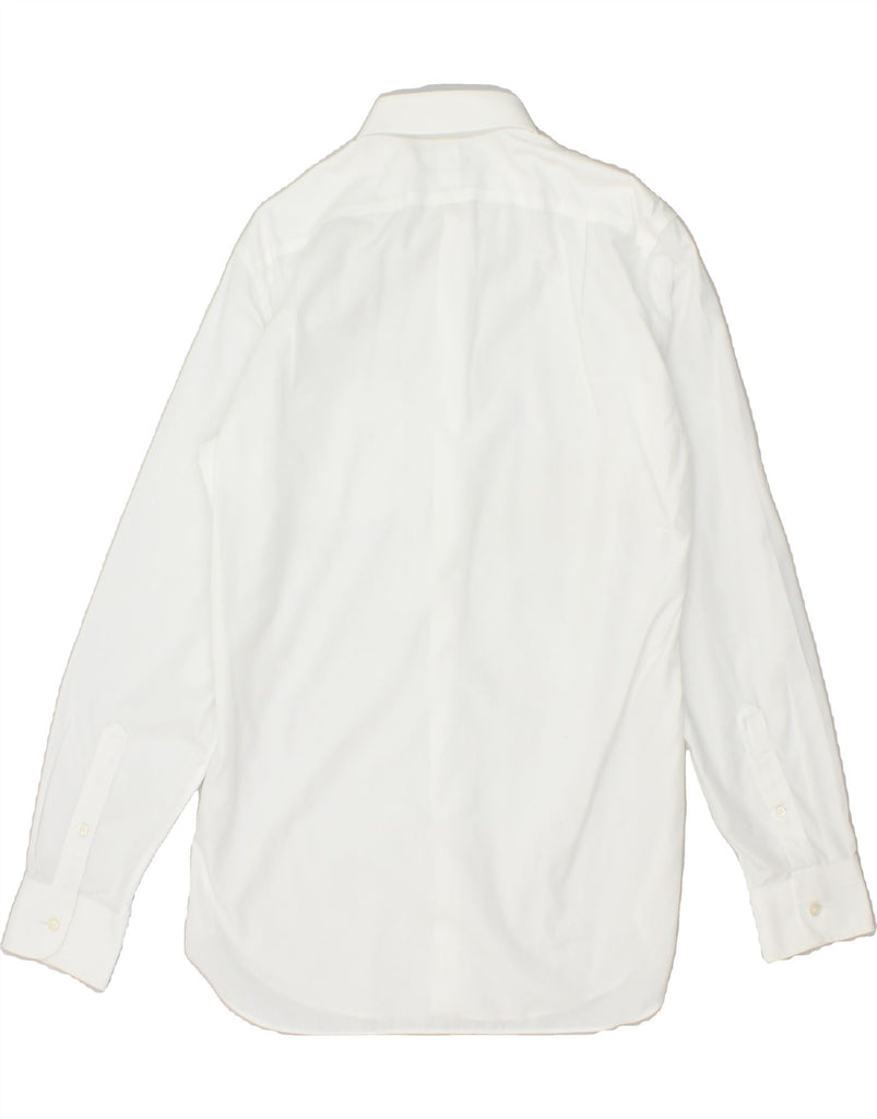 J. CREW Mens Slim Shirt Small White Cotton | Vintage J. Crew | Thrift | Second-Hand J. Crew | Used Clothing | Messina Hembry 