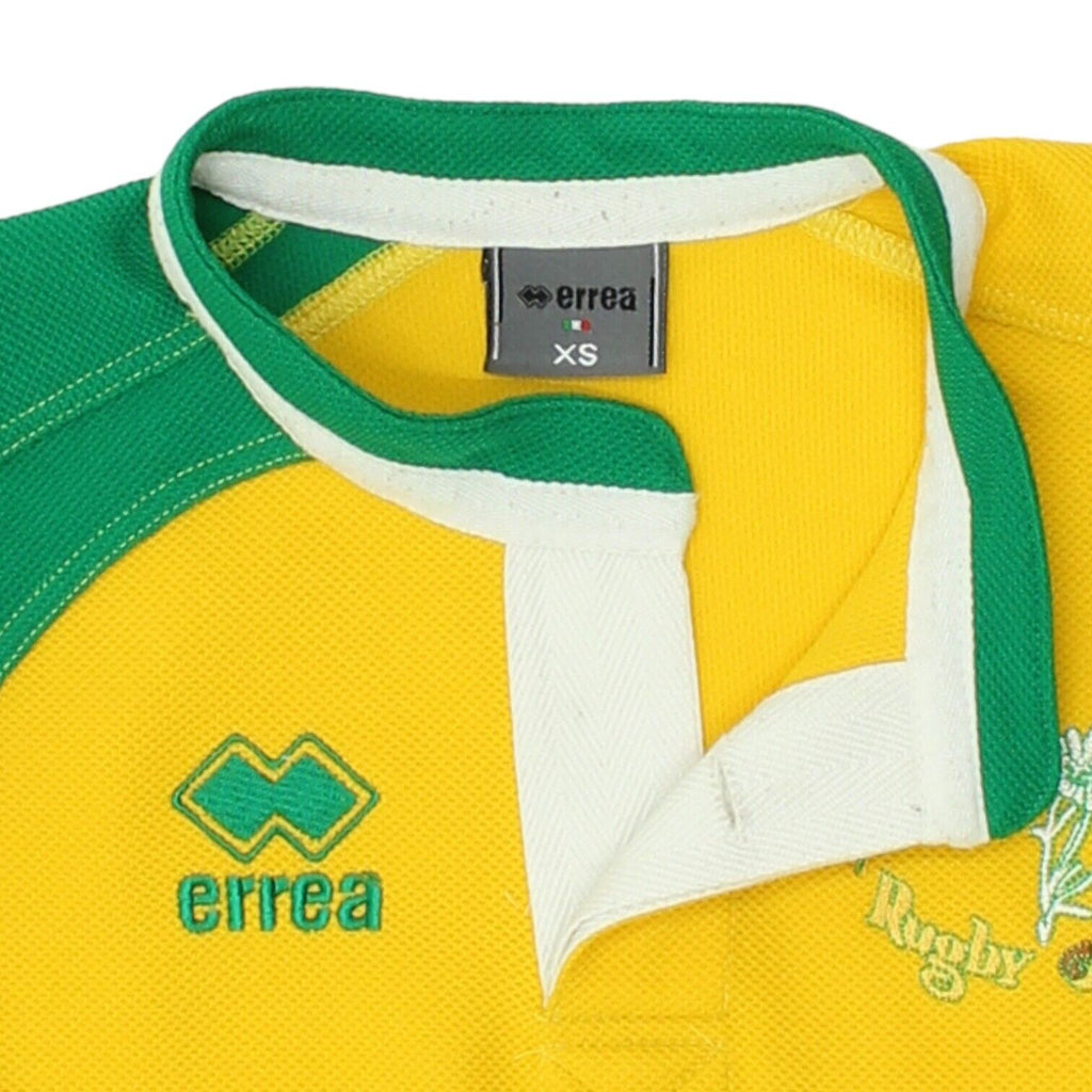 Rugby Alpago ASD Errea Mens Yellow Jersey | Vintage Italian Sportswear VTG | Vintage Messina Hembry | Thrift | Second-Hand Messina Hembry | Used Clothing | Messina Hembry 