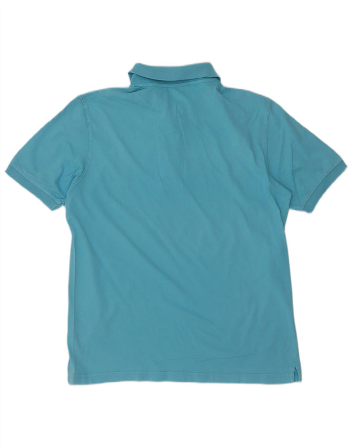 Diadora Mens Polo Shirt Medium Blue Cotton