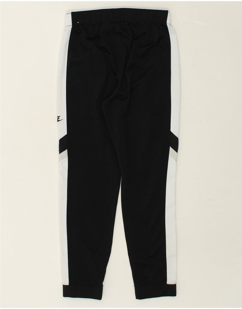 NIKE Boys Tracksuit Trousers Joggers 10-11 Years Medium Black Colourblock | Vintage Nike | Thrift | Second-Hand Nike | Used Clothing | Messina Hembry 