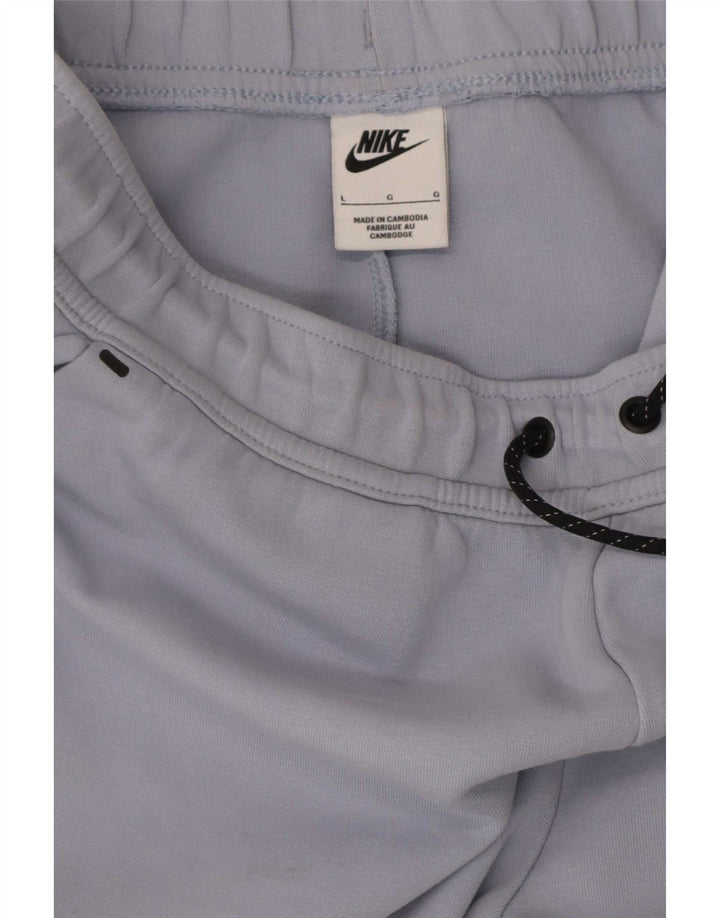 Nike Mens Tracksuit Trousers Joggers Large Blue Cotton